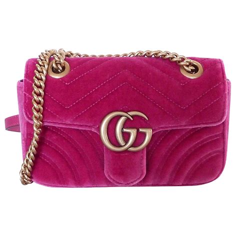 gucci hot pink handbag|gucci makeup bag pink velvet.